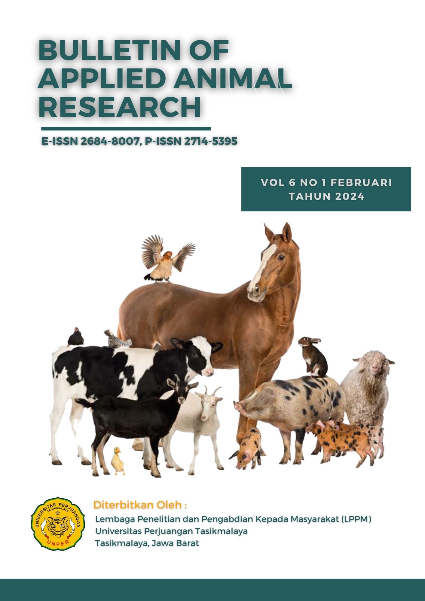 					View Vol. 6 No. 1 (2024): Bulletin of Applied Animal Research
				